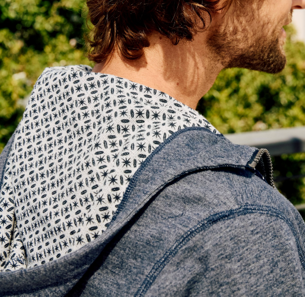 Surfside Supply: Danny Full-Zip Terry Hoodie - Navy Heather