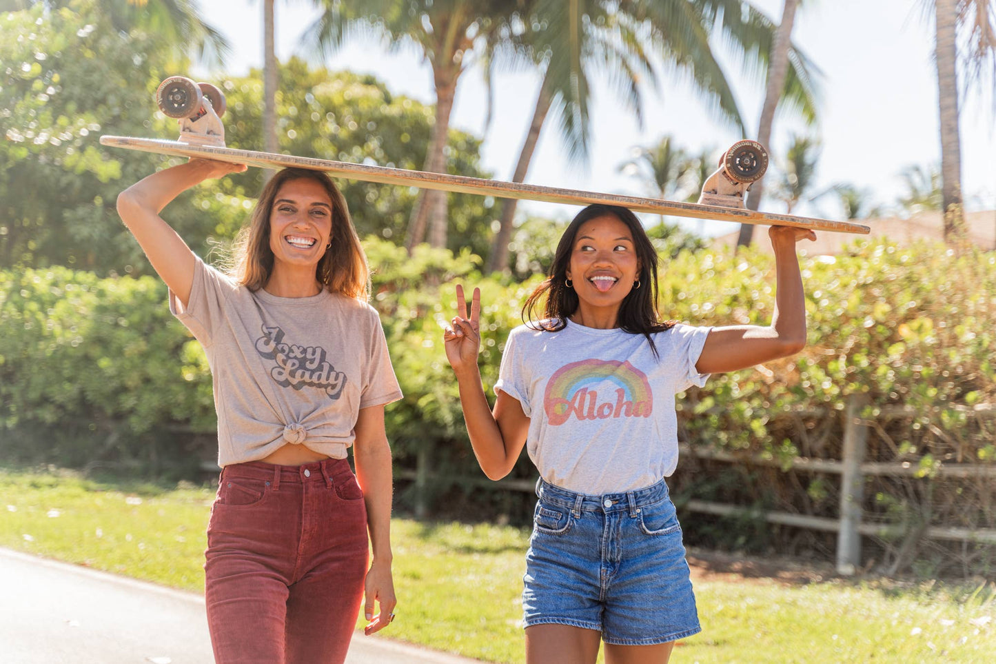 Aloha Lovely: Aloha Retro Rainbow Tee