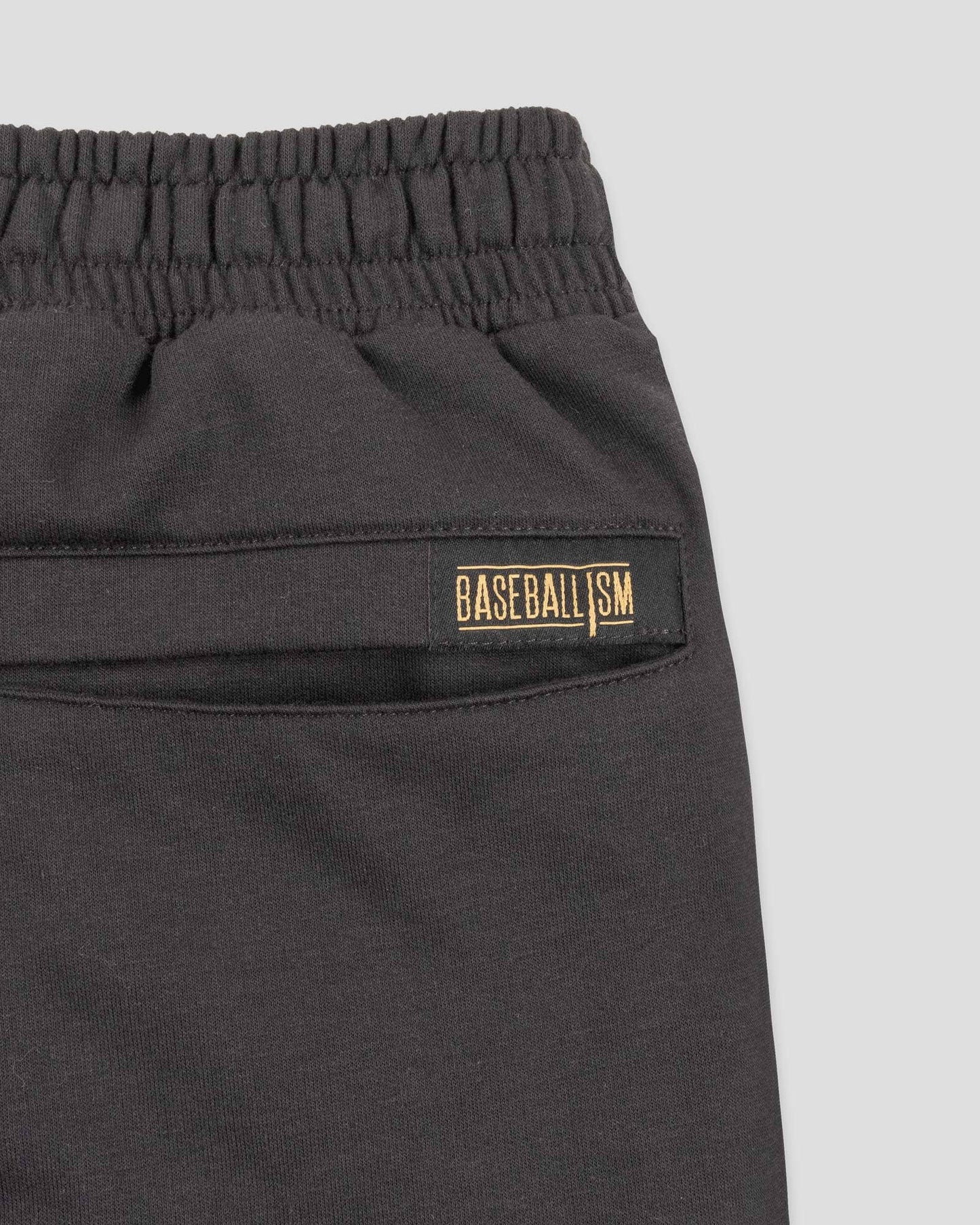 Baseballism: Play Hard Comfort Youth Sweat Shorts - Black