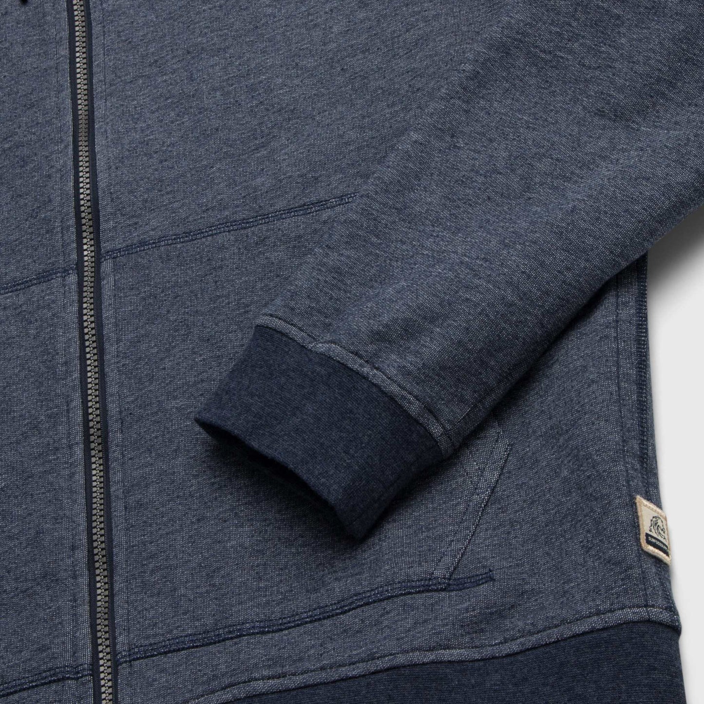 Surfside Supply: Danny Full-Zip Terry Hoodie - Navy Heather