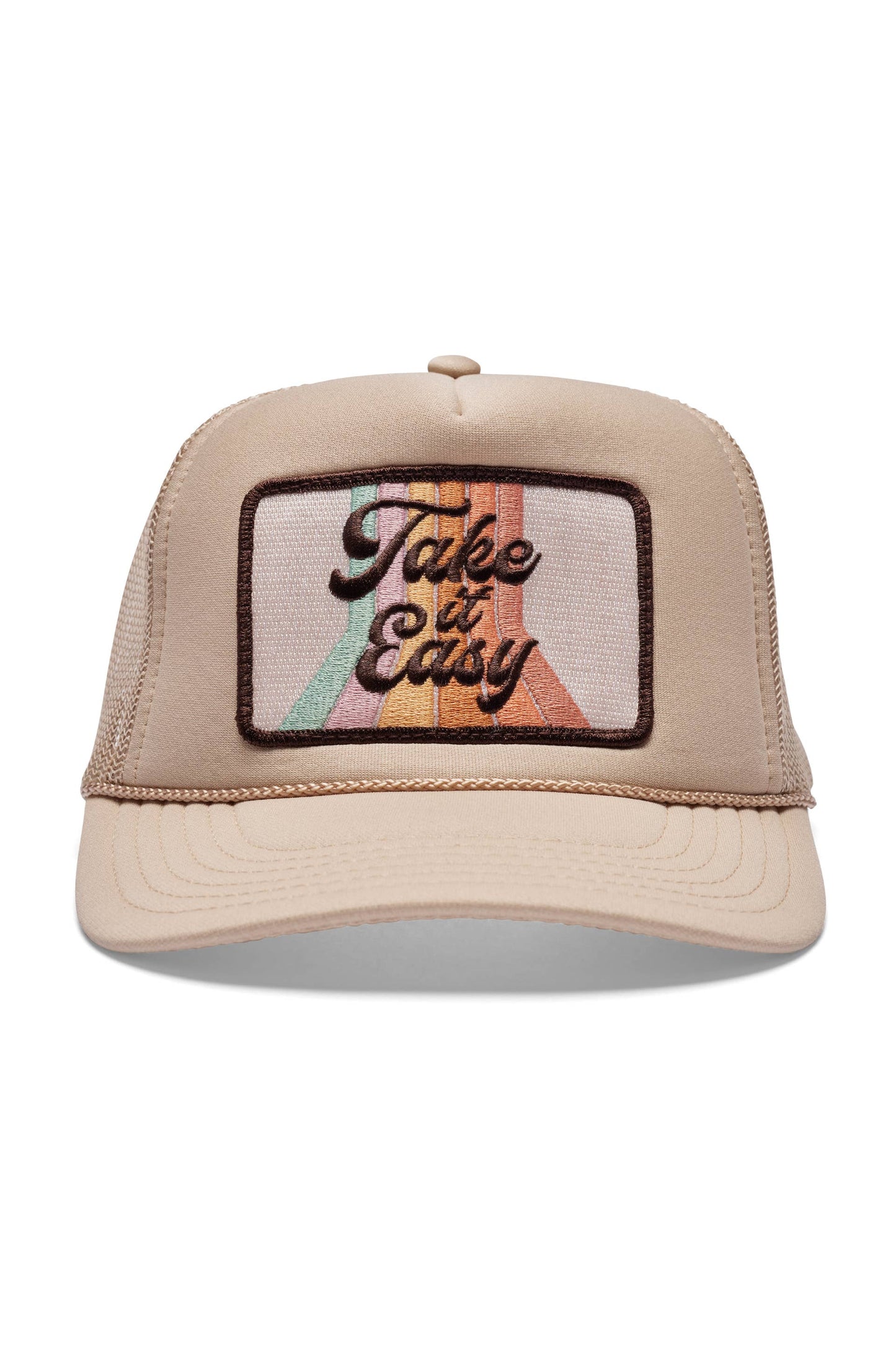 Friday Feelin': Take It Easy Trucker Hat Tan