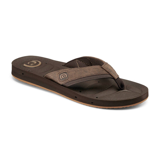 Cobian: Men's Draino Chocolate Water Draining Flip Flop Sandal with Arch Support