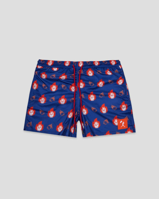 Baseballism: Flamethrower Diamond Air Mesh Shorts - Youth