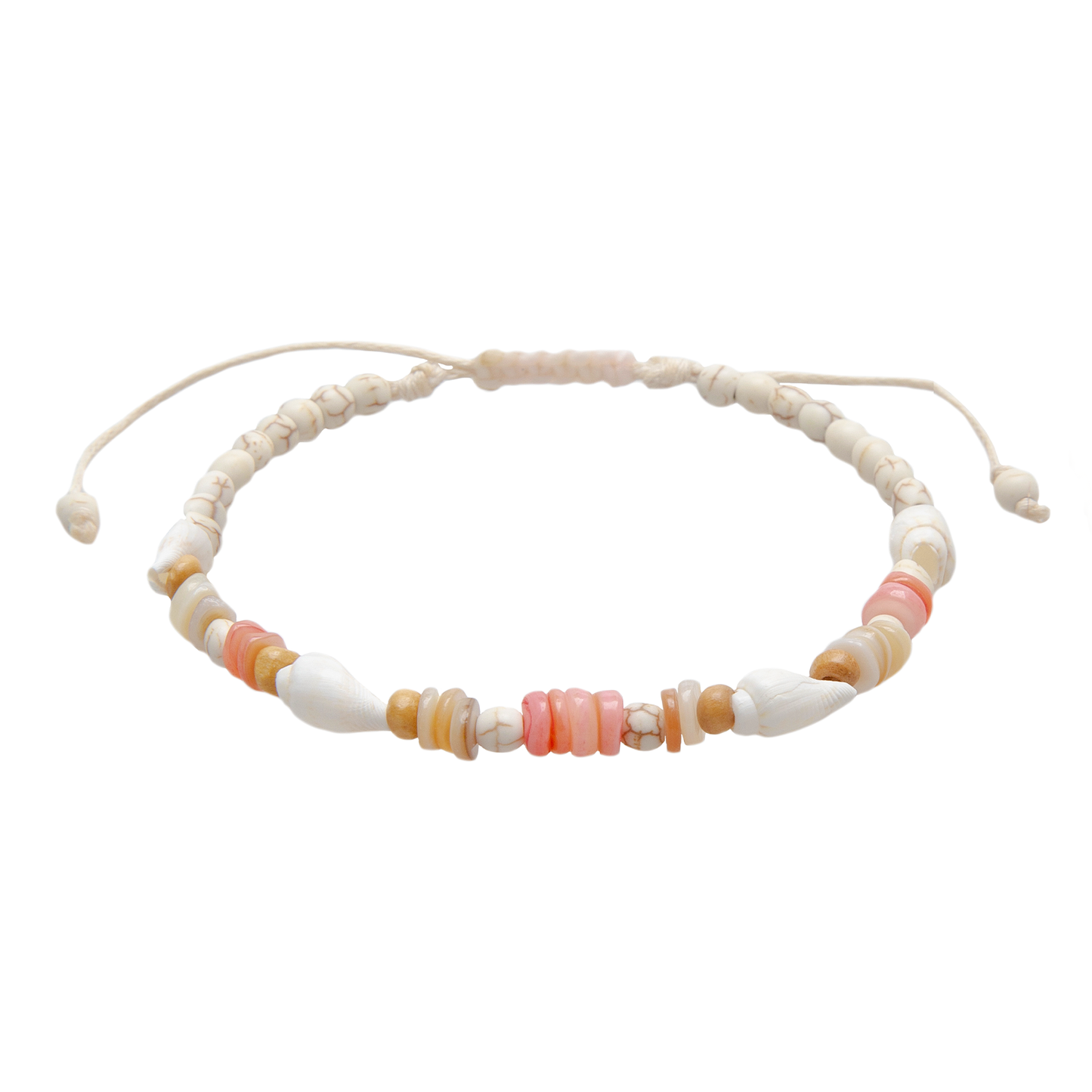 Lotus and Luna: Tigertail Beachcomber Shell Anklet