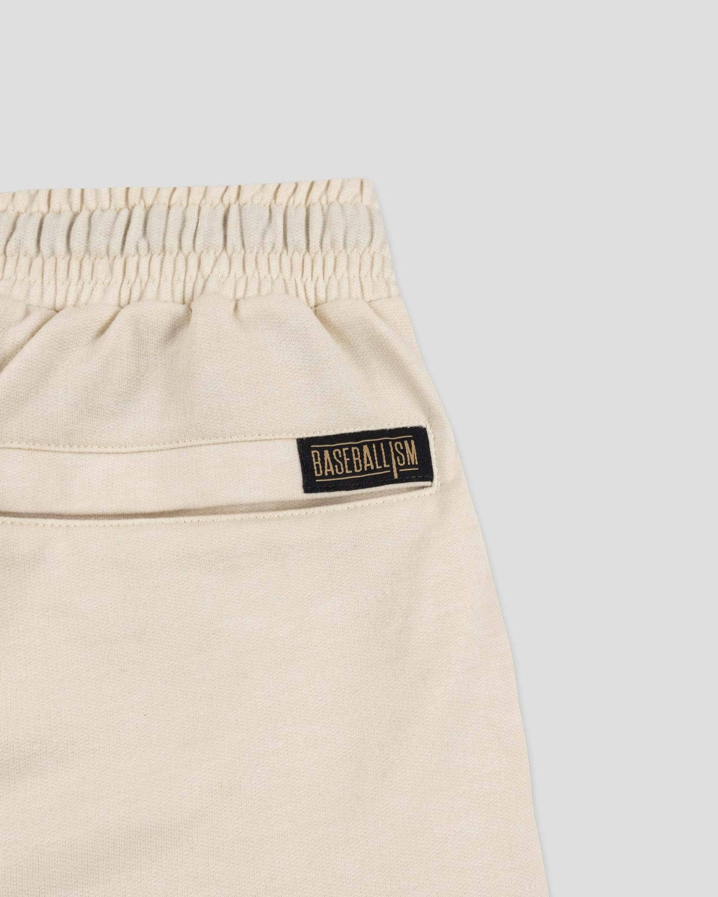 Baseballism: Play Hard Comfort Youth Sweat Shorts - Cream