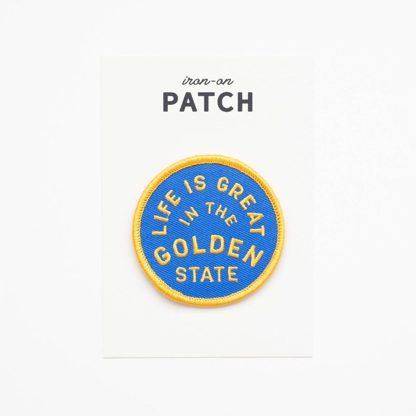 Union Made: Golden State Embroidered Iron on Patch - California