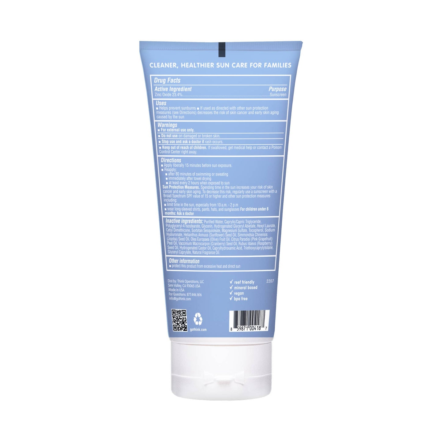 ThinkSport: SPF 50 Sunscreen Lotion