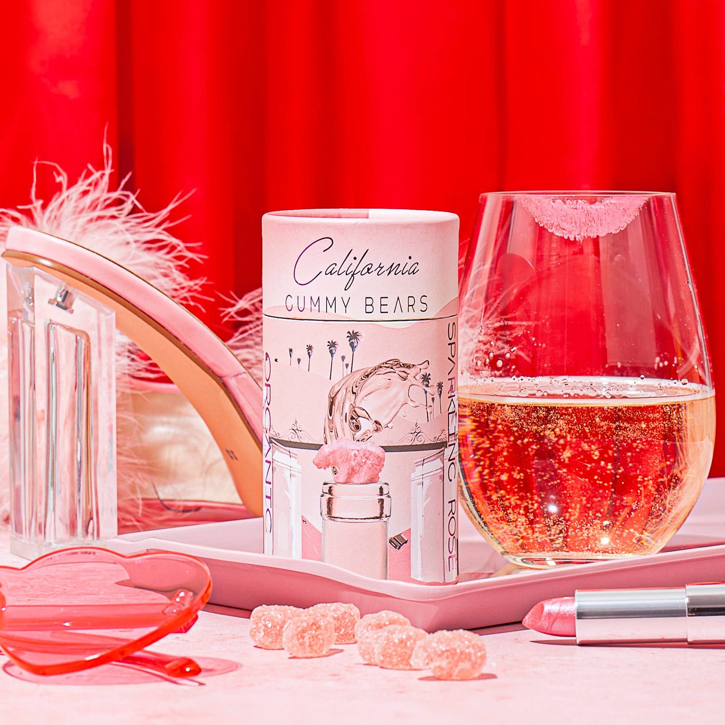 California Gummy Bears - Bel Aire Sparkling Rosé organic gummy bears