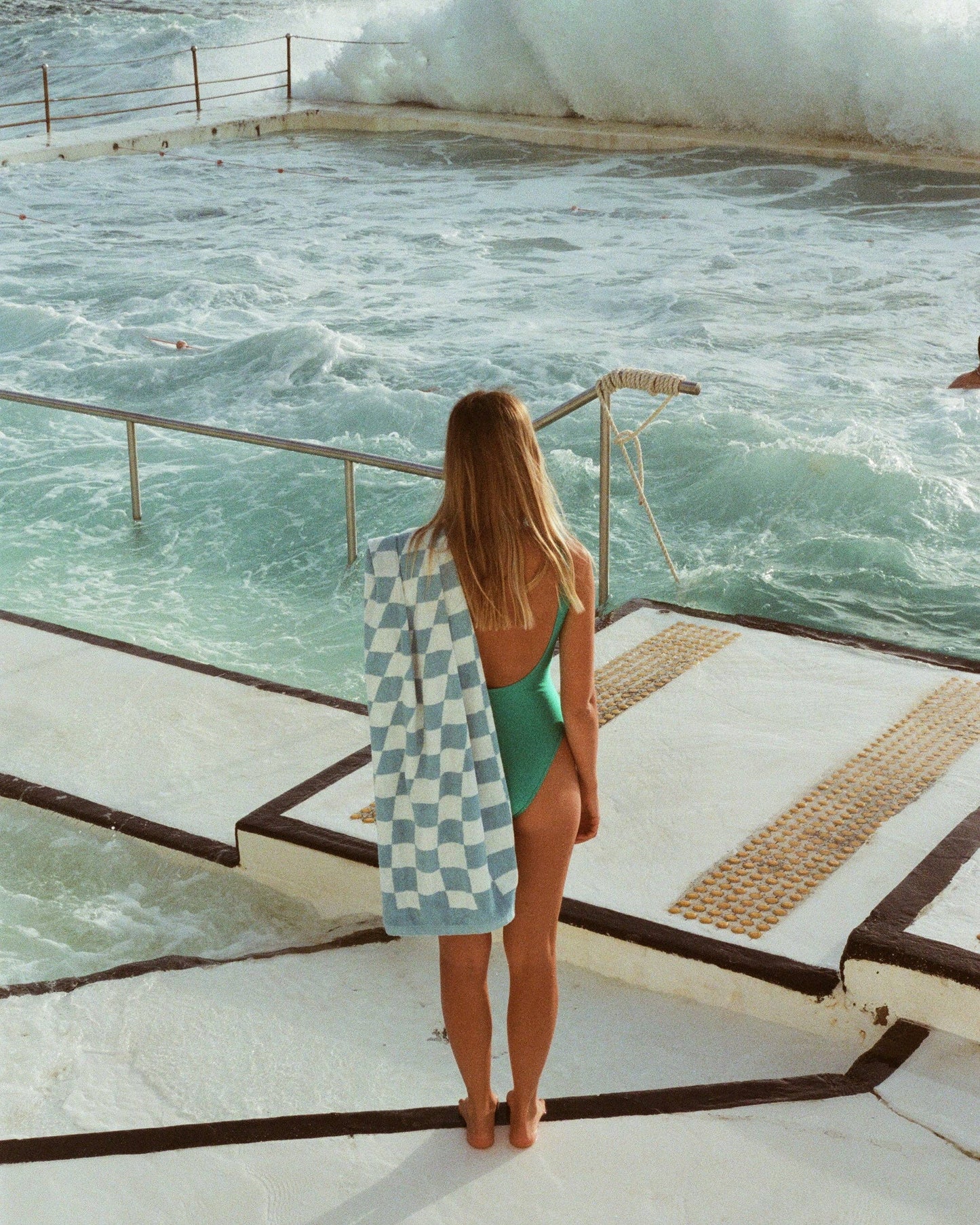Overexposed: Aquatic Blue Organic Towel