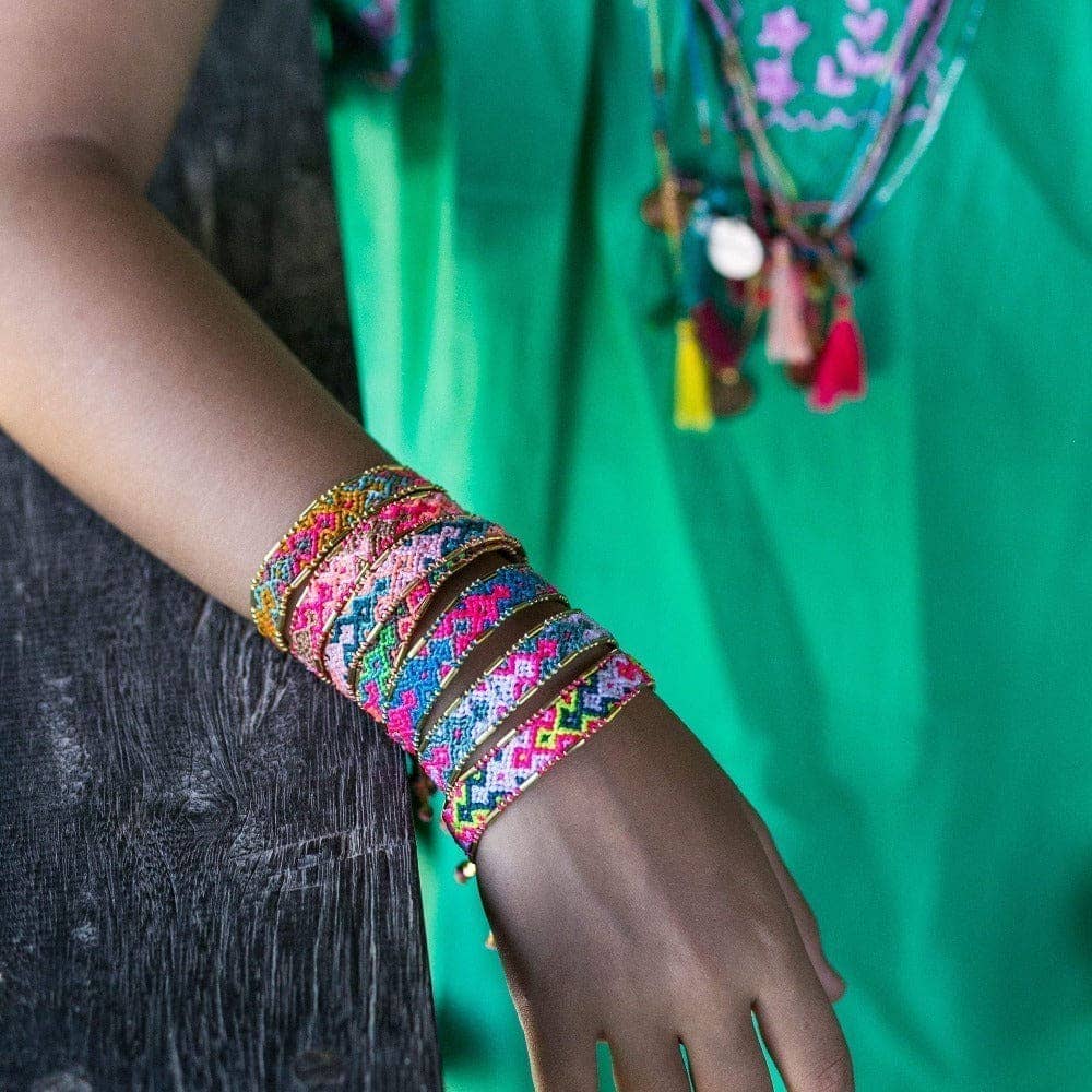 Love Is Project Bali Friendship Bracelet (Electric Feel)