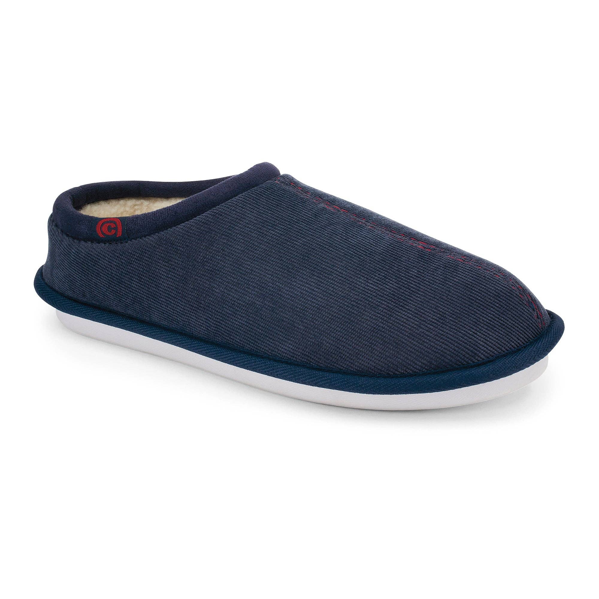 Cobian: Men's Dillon Slipper - Navy Warm and Fuzzy Slipper