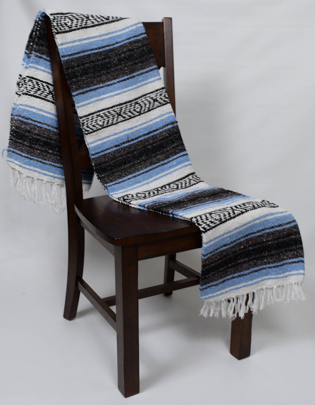 West Path: Mexican Falsa Blanket - Light Blue