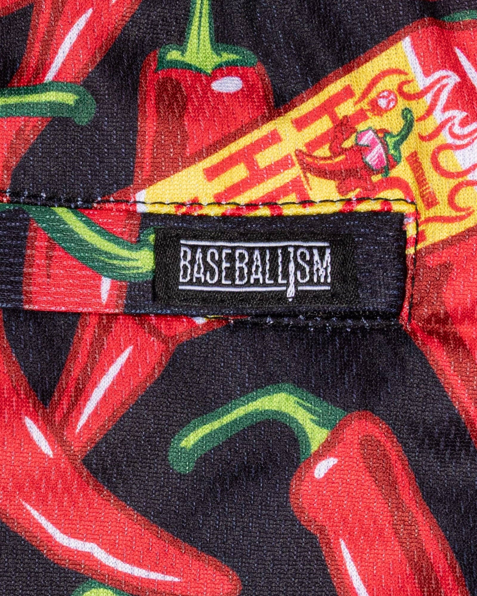 Baseballism: High Heat Hot Sauce Diamond Air Mesh Shorts - Youth