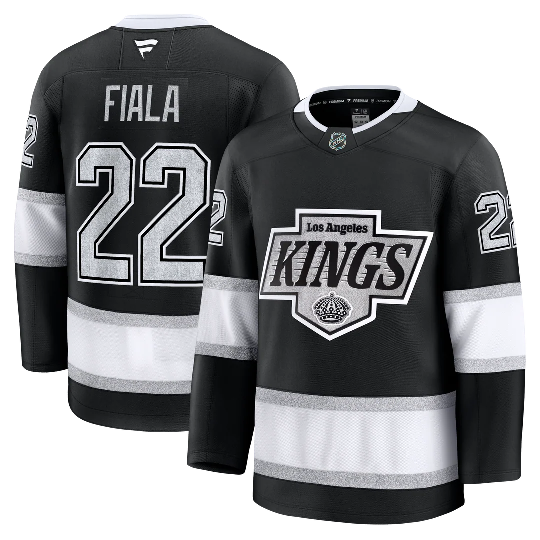 LA Kings: Kevin Fiala Premium Black Home Jersey