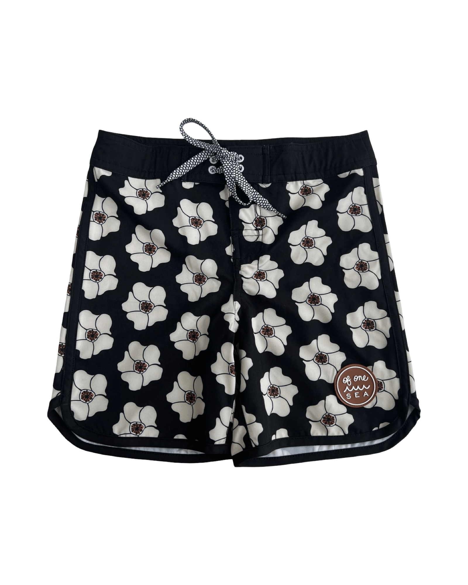 Of One Sea Boy's Boardshorts (Ilima Flower)