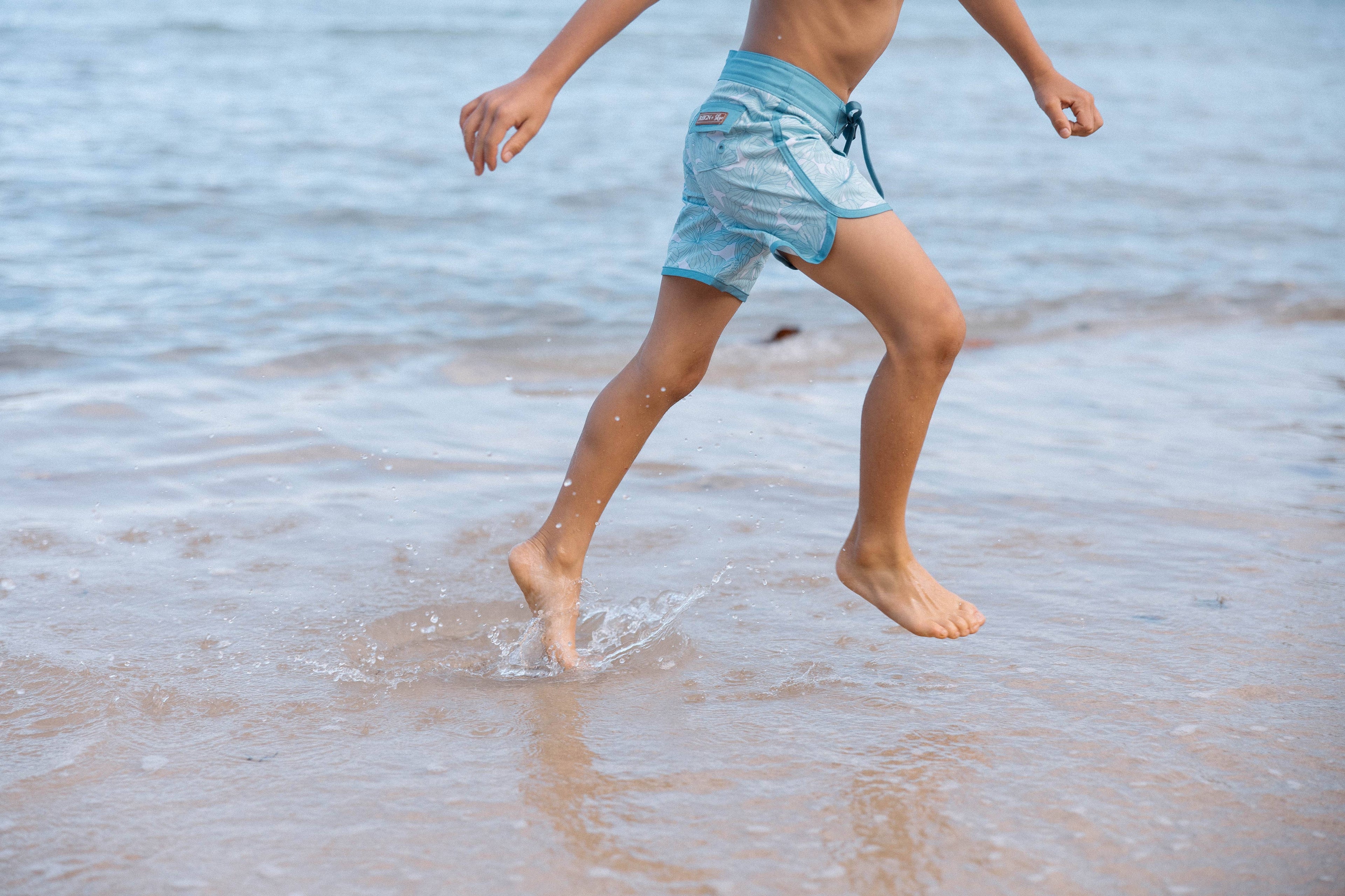REIGN + Skye Little Boy's Boardshorts (Island Haze)