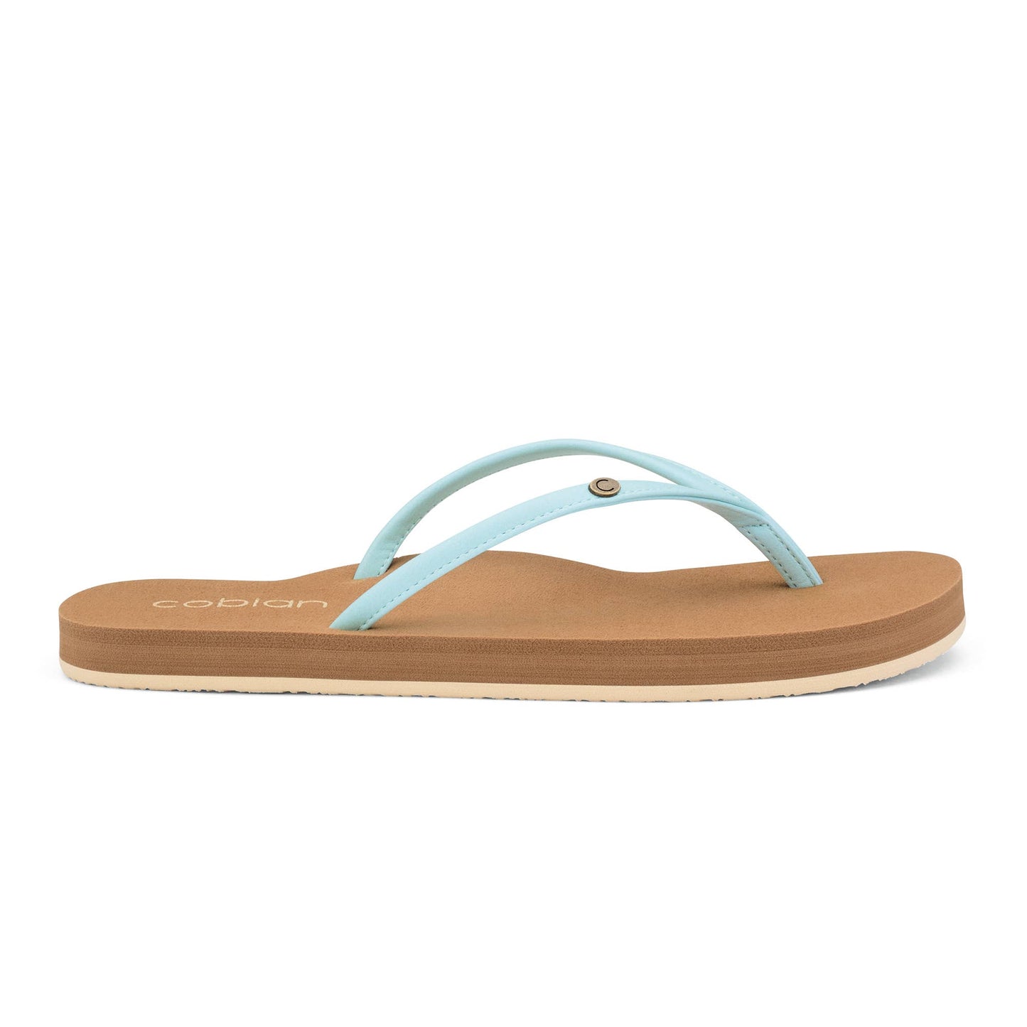 Cobian: Women's Nias Bounce Blue Casual Flip Flop Sandal with Arch Support