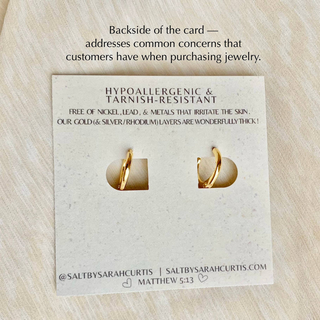 SALT by Sarah Curtis: Teal Emerald Gem Hoops