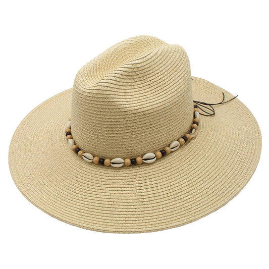 Peter Grimm: Figi Toyo Straw Sea Shell Band Beach Sun Resort Hat
