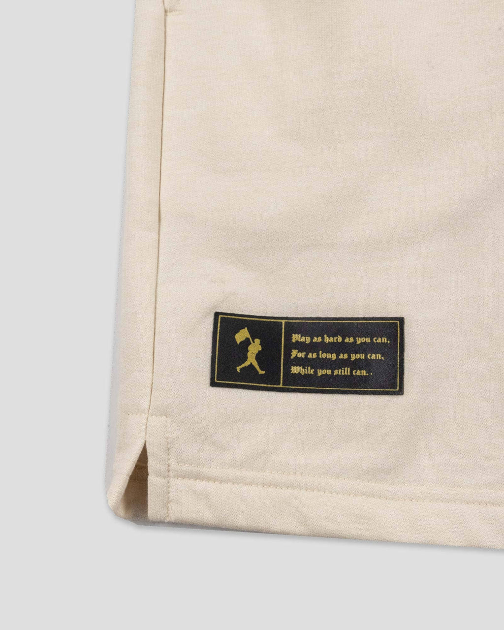 Baseballism: Play Hard Comfort Sweat Shorts (Cream) - Youth