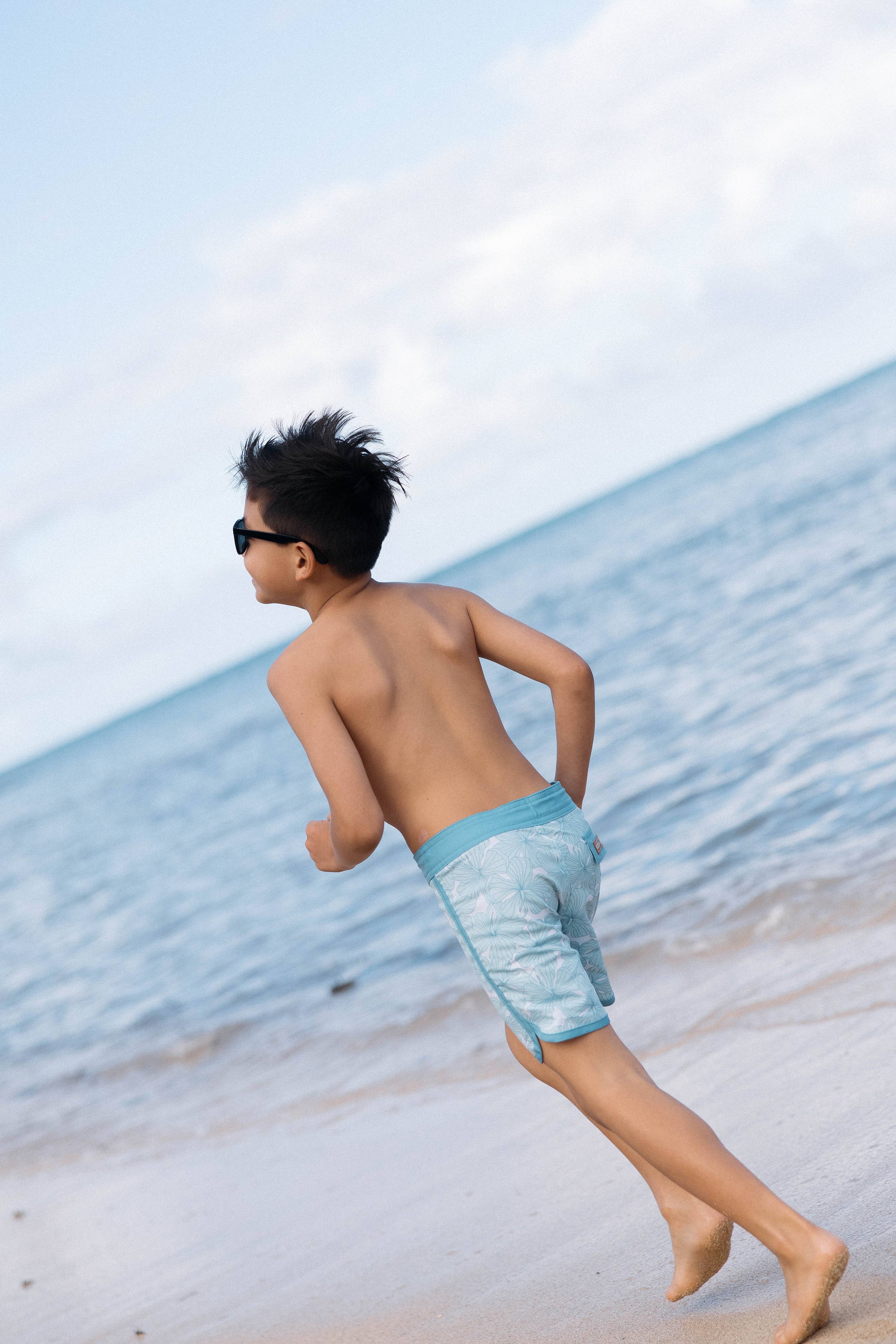 REIGN + Skye Little Boy's Boardshorts (Island Haze)