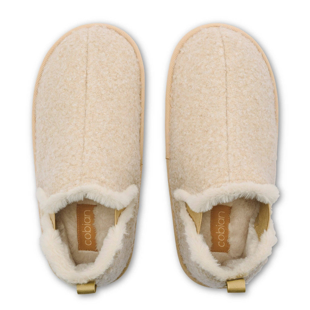Cobian: Women's Cabrillo Bootie - Cream Warm and Fuzzy Slipper