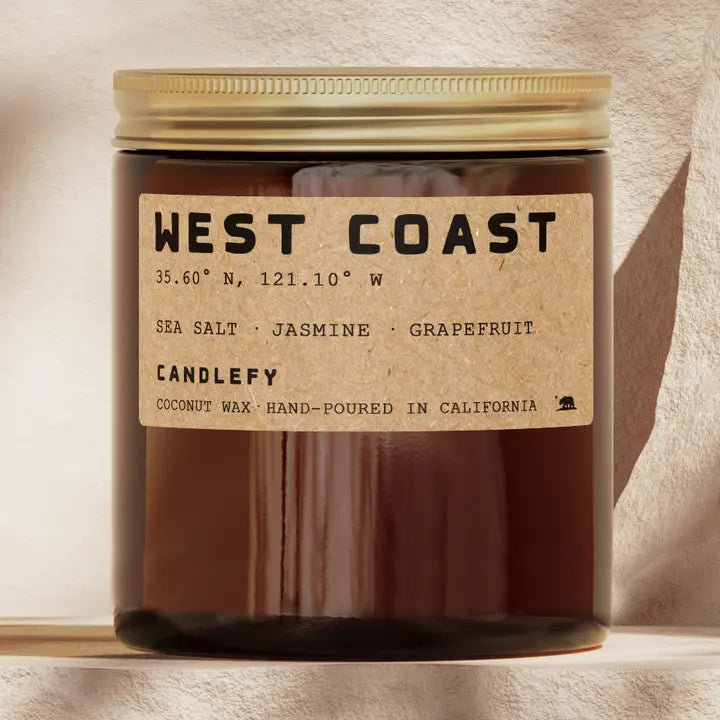 Candlefy West Coast Candle (Sea Salt, Jasmine and Grapefruit)