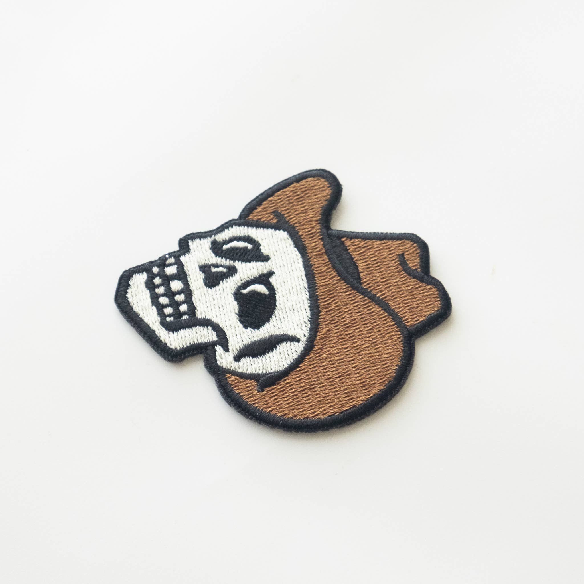 Union Made: Cowboy Skull Embroidered Iron on Patch