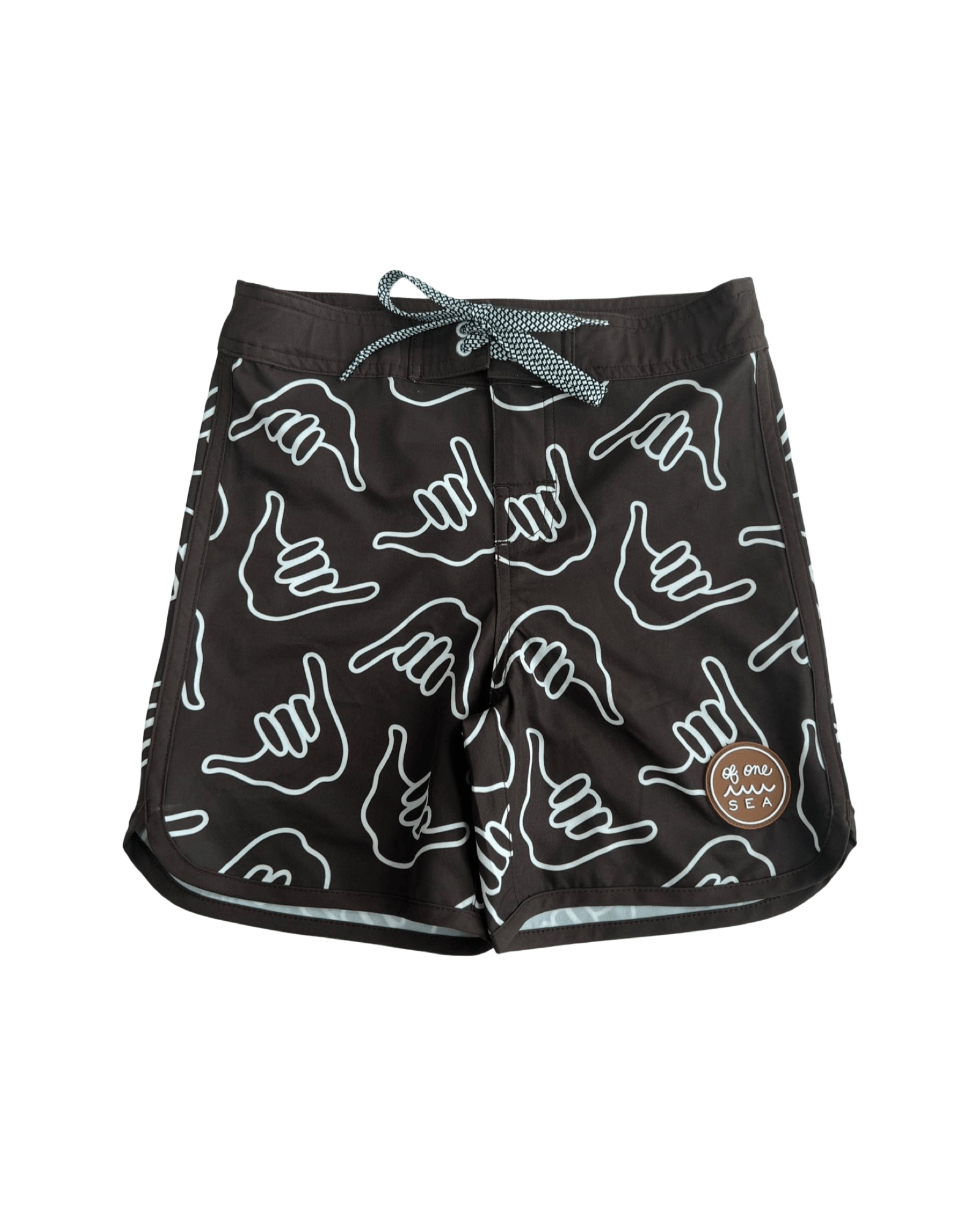 Of One Sea Boy’s Boardshorts (Chocolate Shaka)