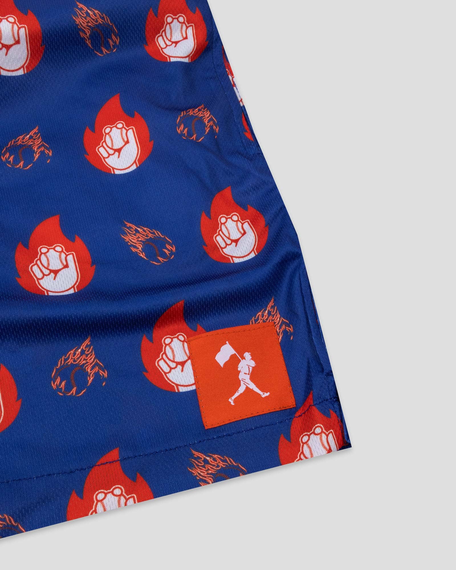 Baseballism: Flamethrower Diamond Air Mesh Shorts - Youth