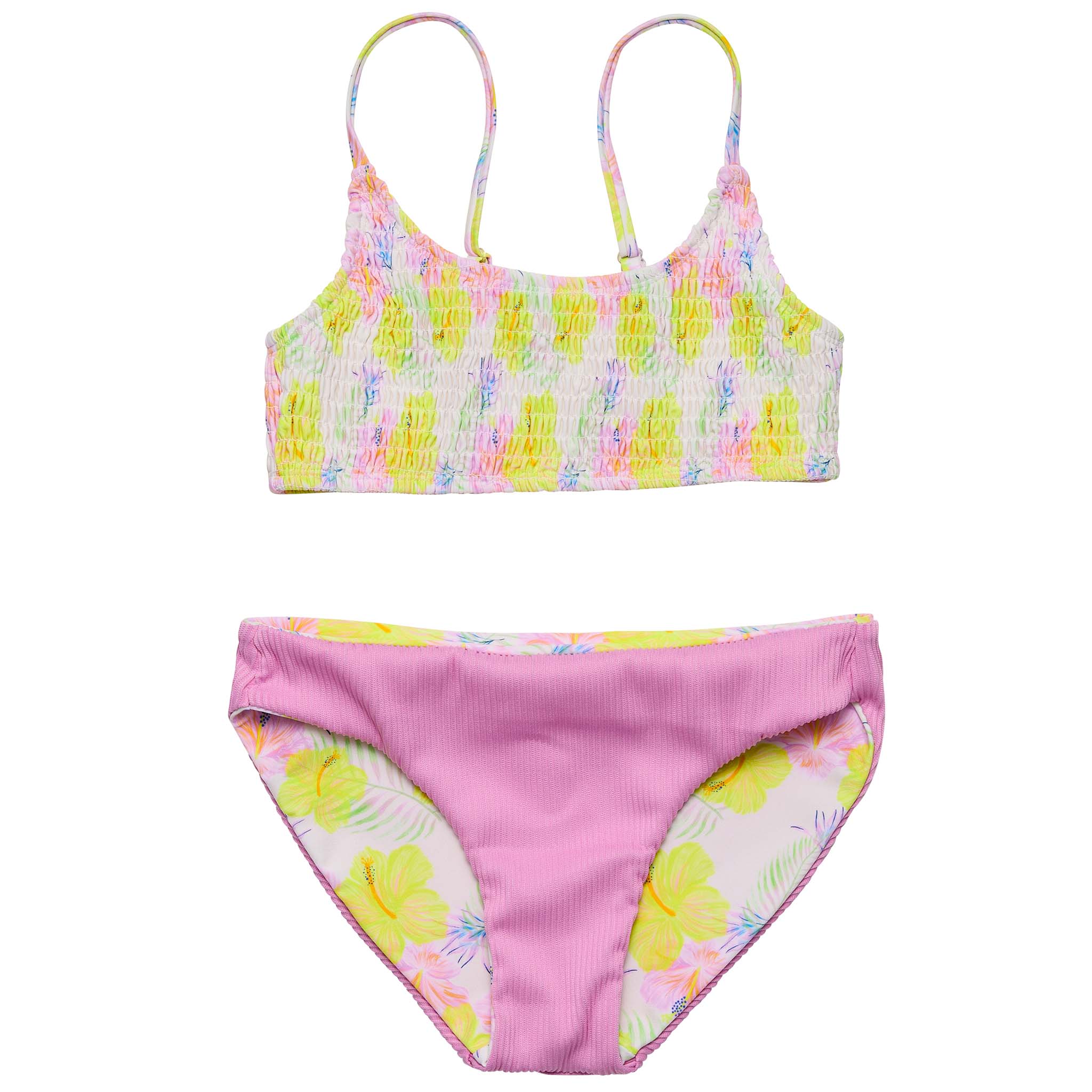 Snapper Rock Swimwear Tween Crop Bikini (Aloha Vacay)