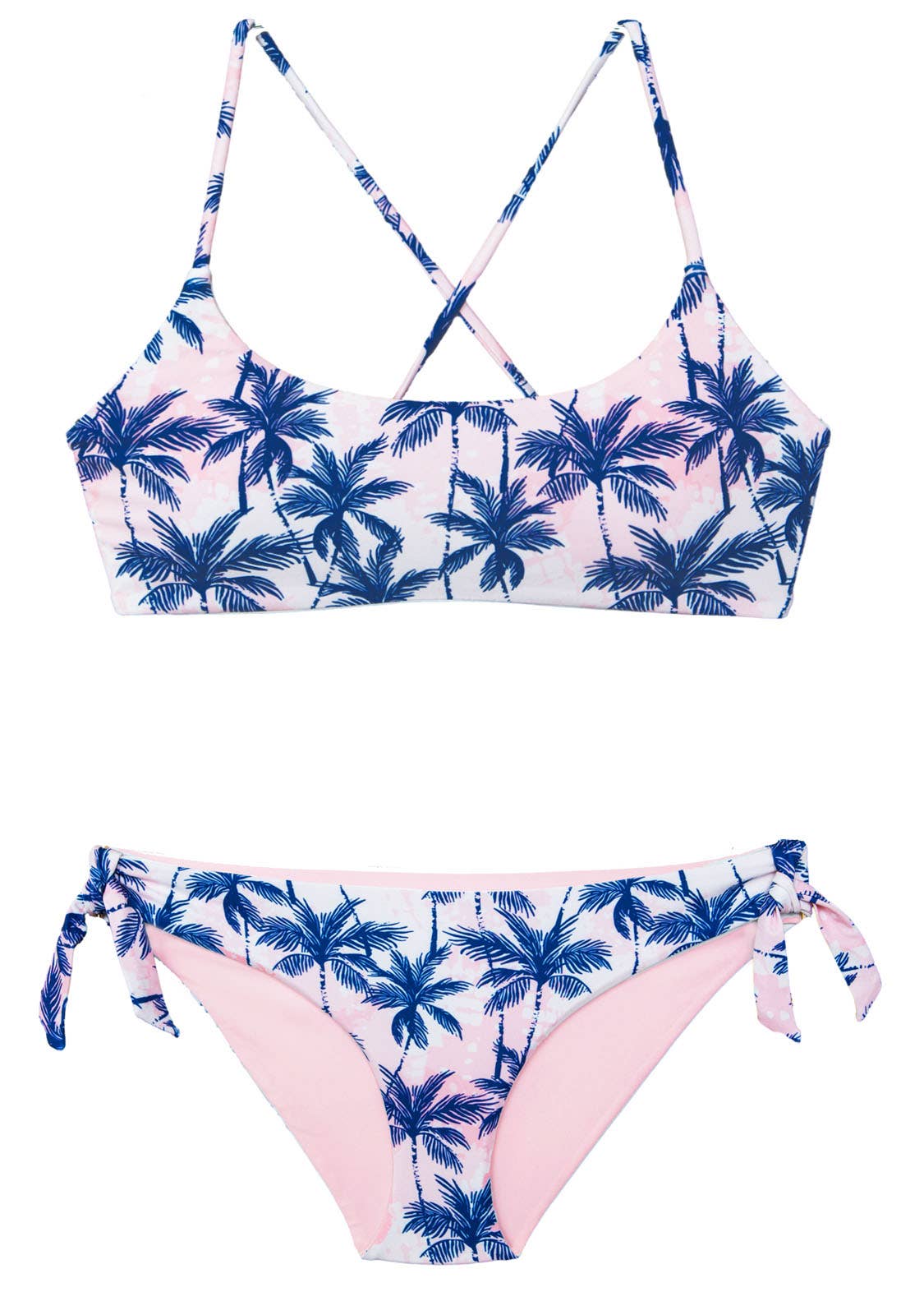 Chance Loves: PALMEIRA 2-Piece Bikini Set (Bralette Top + One-Tie Bottom)