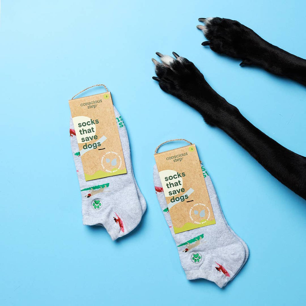 Conscious Step: Ankle Socks that Save Dogs (Surfing Pups)