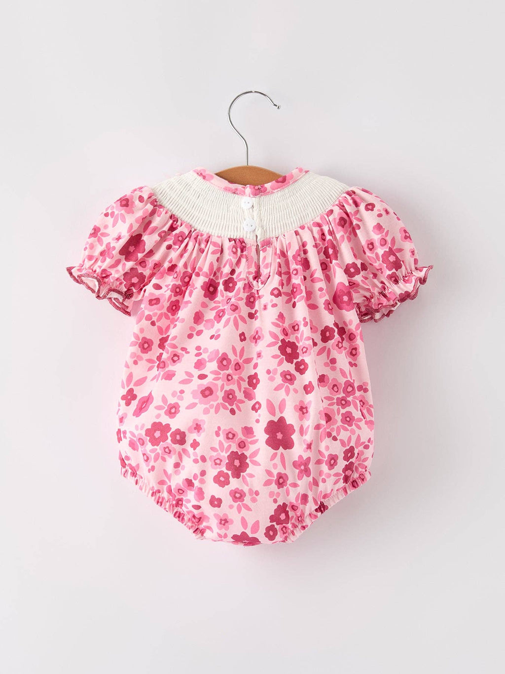 Rylee Faith: Boots Embroidered Short Sleeve Floral Baby Girl Romper