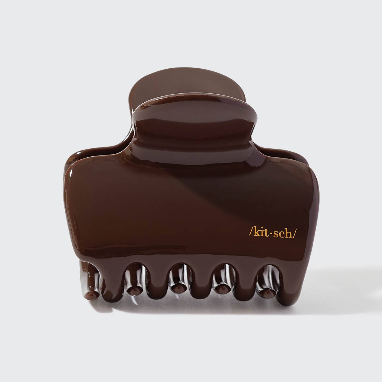 KITSCH: Recycled Plastic Puffy Cloud Clip 1pc - Chocolate