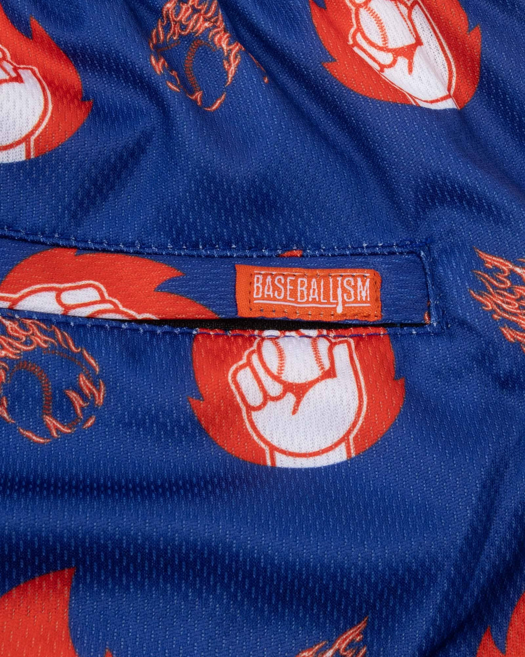 Baseballism: Flamethrower Diamond Air Mesh Shorts - Youth