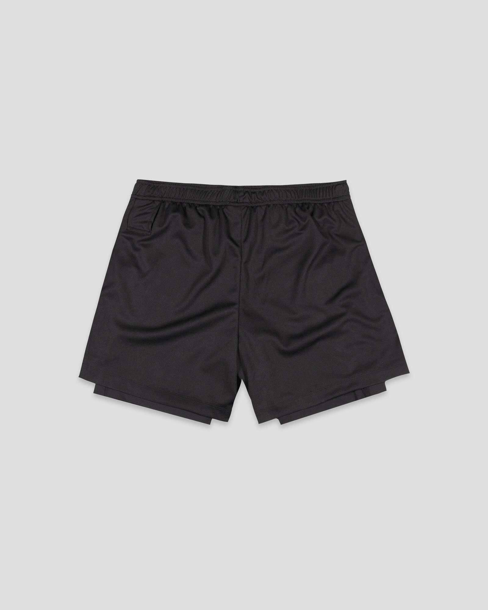 Baseballism: Diamond Air Liner Mesh Training Shorts (Black) - Youth