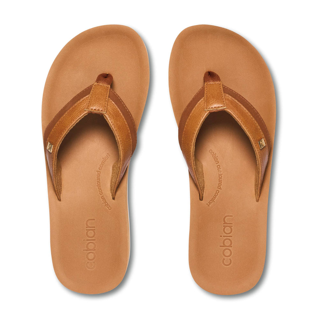 Cobian: Women's Reya Rise Tan Wedge Sandal with Contoured Footbed