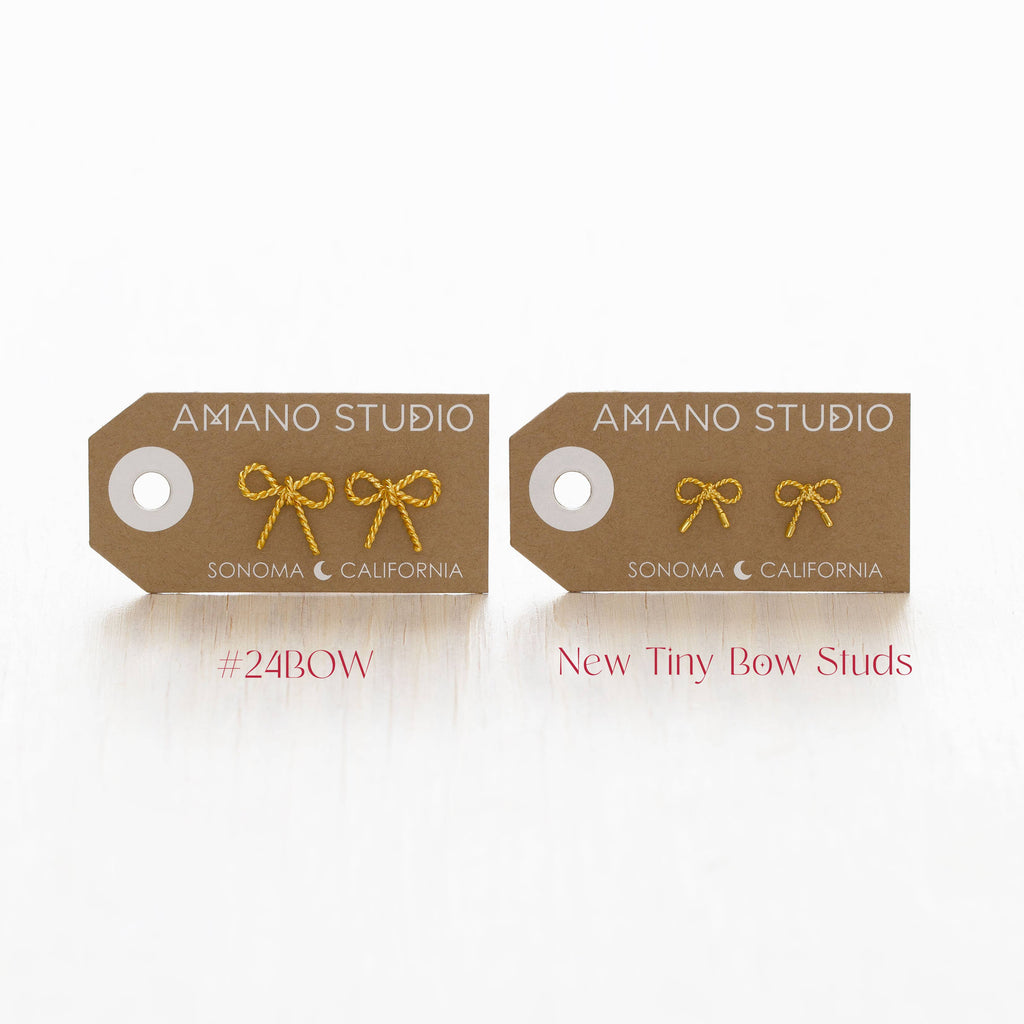 Amano Studio: Tiny Bow Stud Earrings