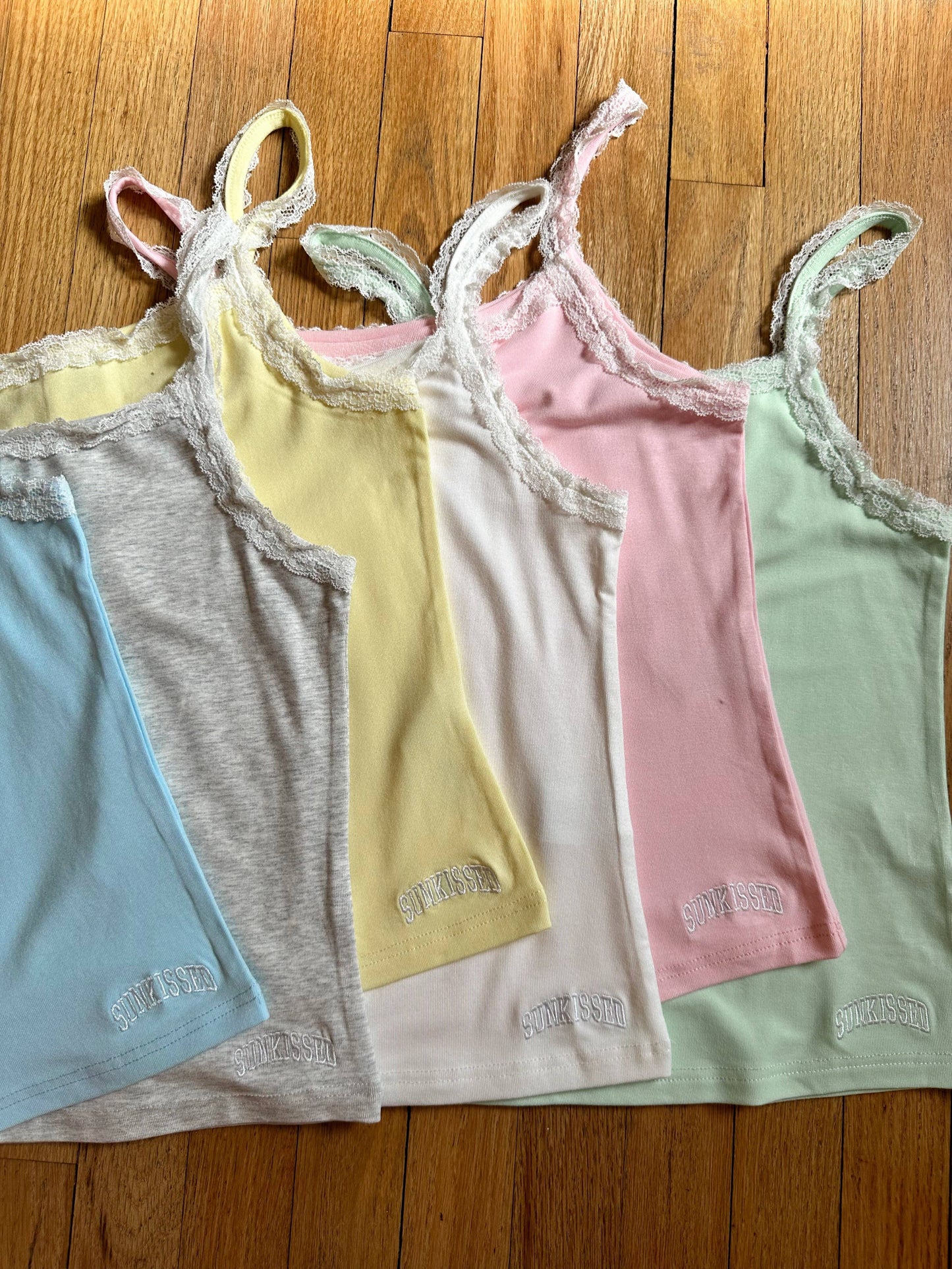 Sunkissed Coconut: Lace Cami Tanktop