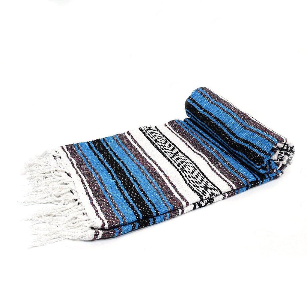West Path: Mexican Falsa Blanket - Bright Blue