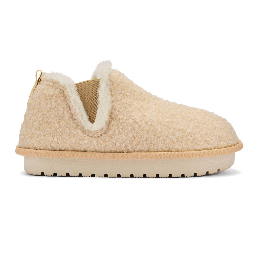 Cobian: Women's Cabrillo Bootie - Cream Warm and Fuzzy Slipper