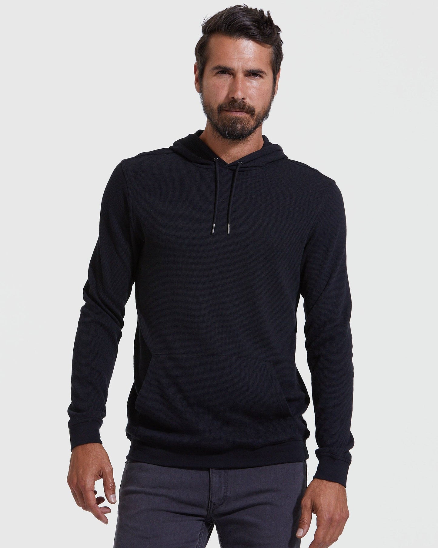 True Classic: Hoodie | Waffle | Black