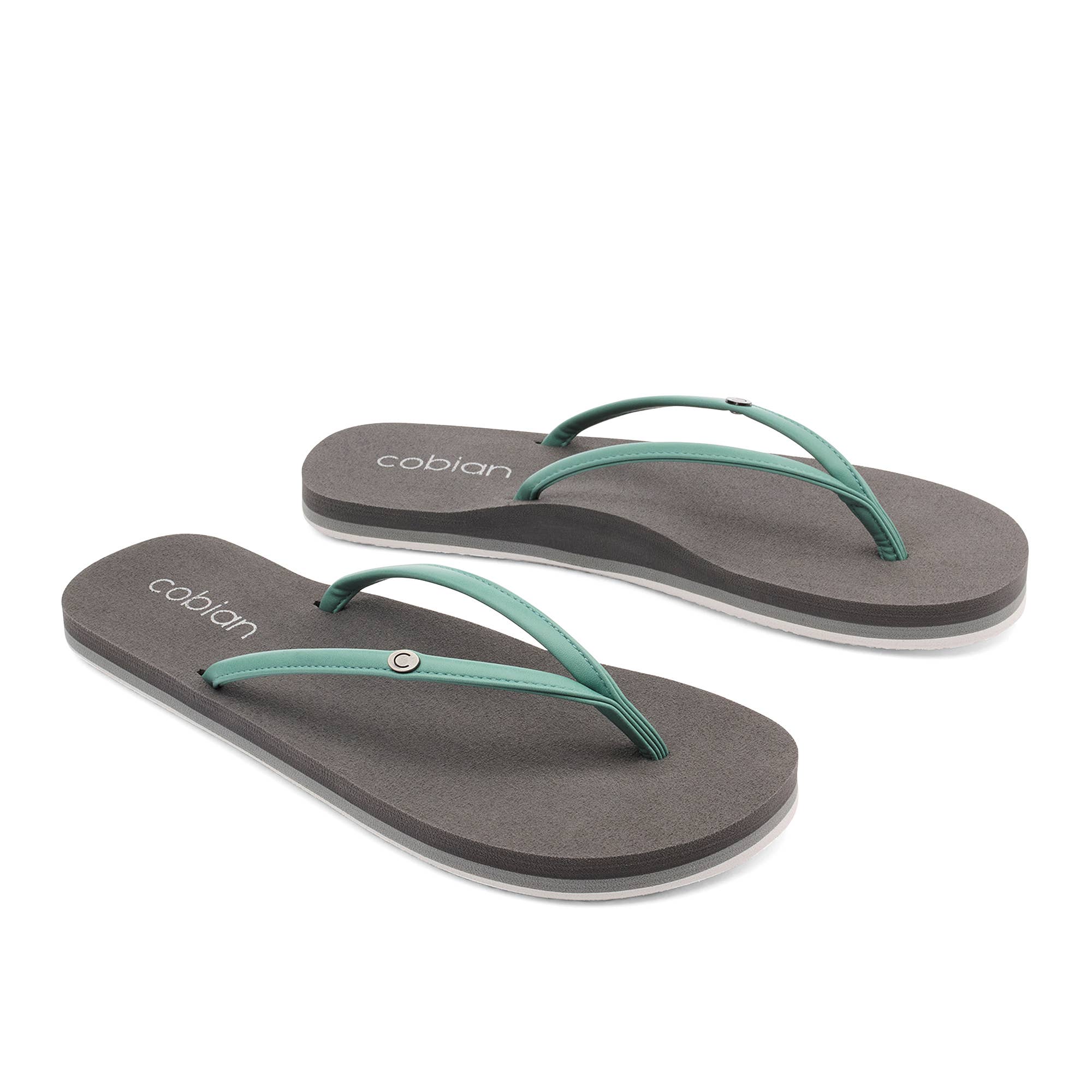 Cobian: Women's Nias Bounce Casual Flip Flop Sandal - Aqua