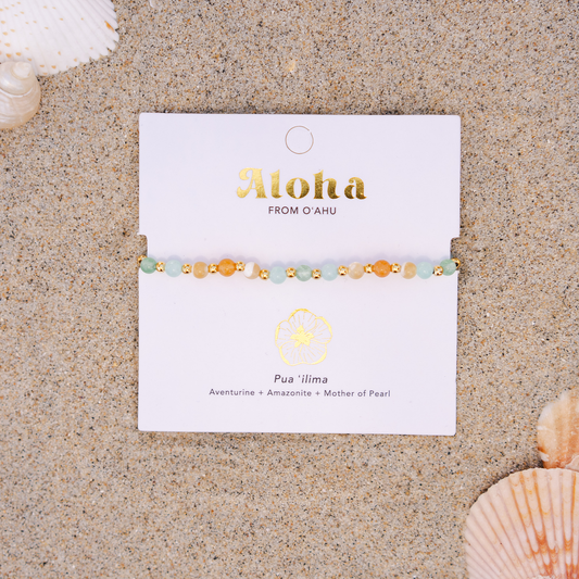 Lotus and Luna: Oahu 4mm Hawaii Healing Bracelet