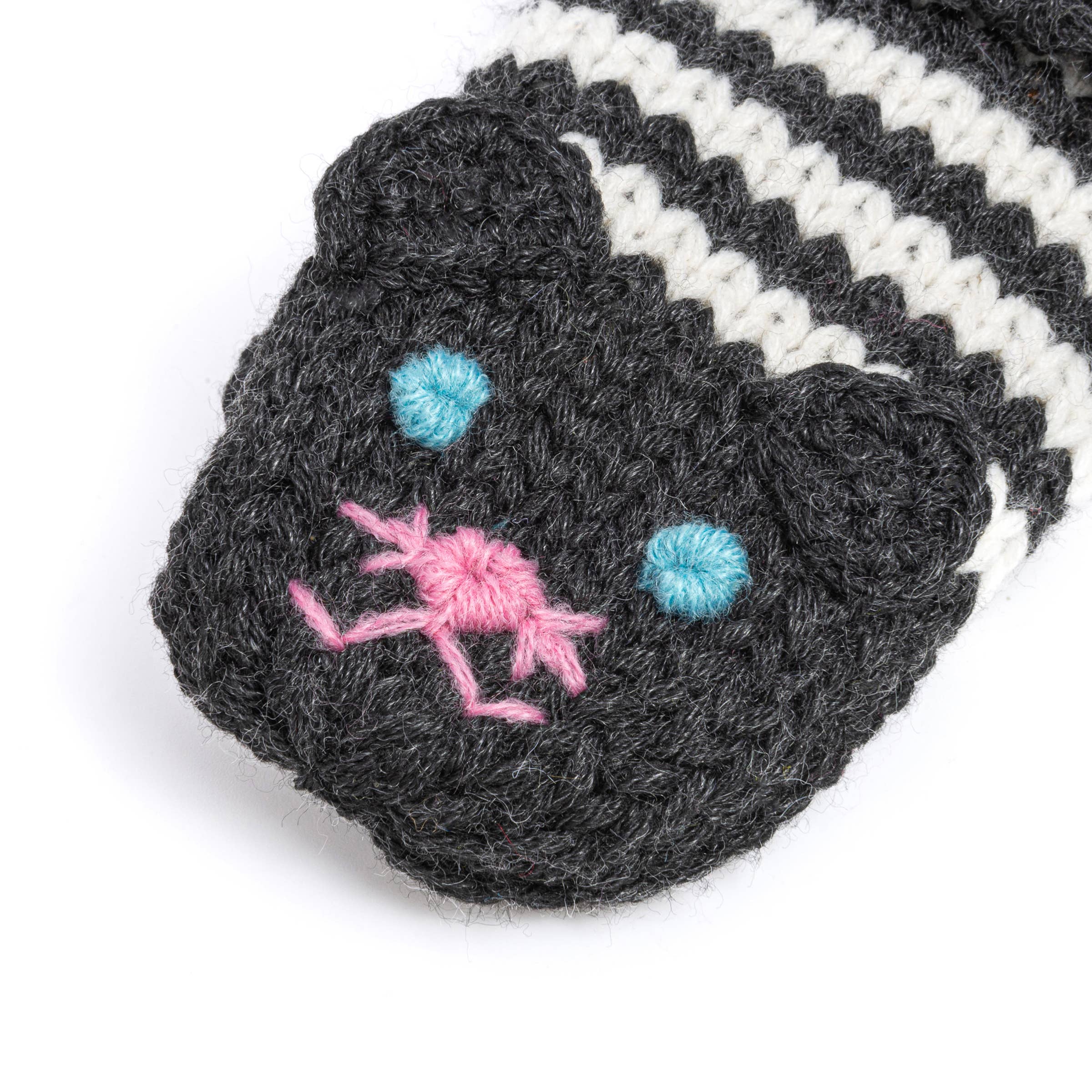 Peppercorn Kids Knit Kitty Cat Mittens - Black
