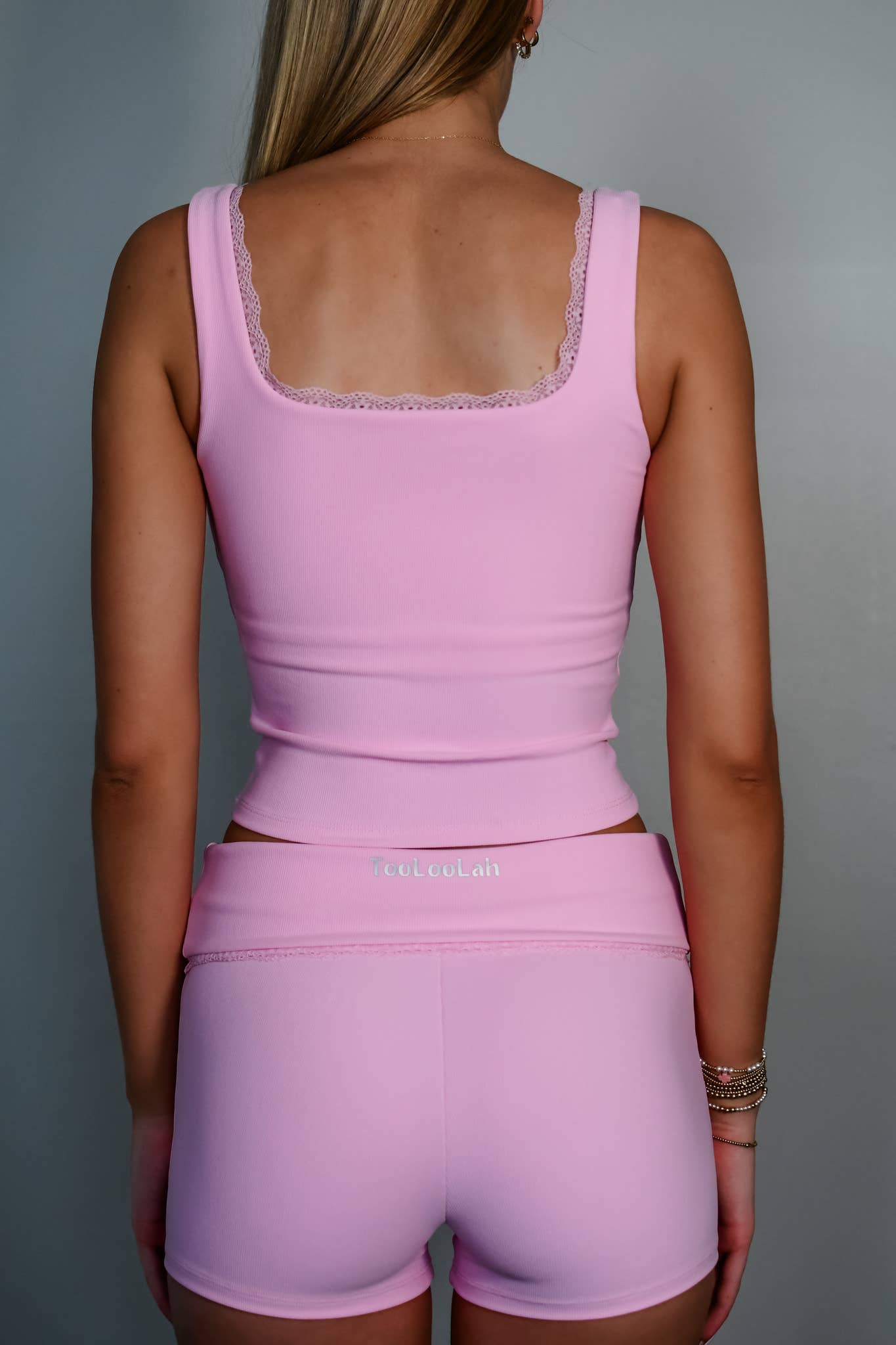 TooLooLah: Luxe Lace Tank Top - Pink