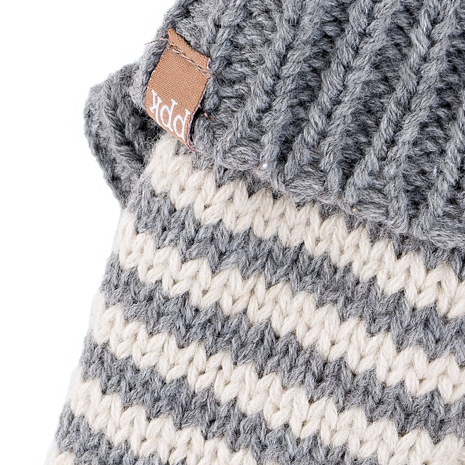 Peppercorn Kids: Knit Cat Mittens - Gray