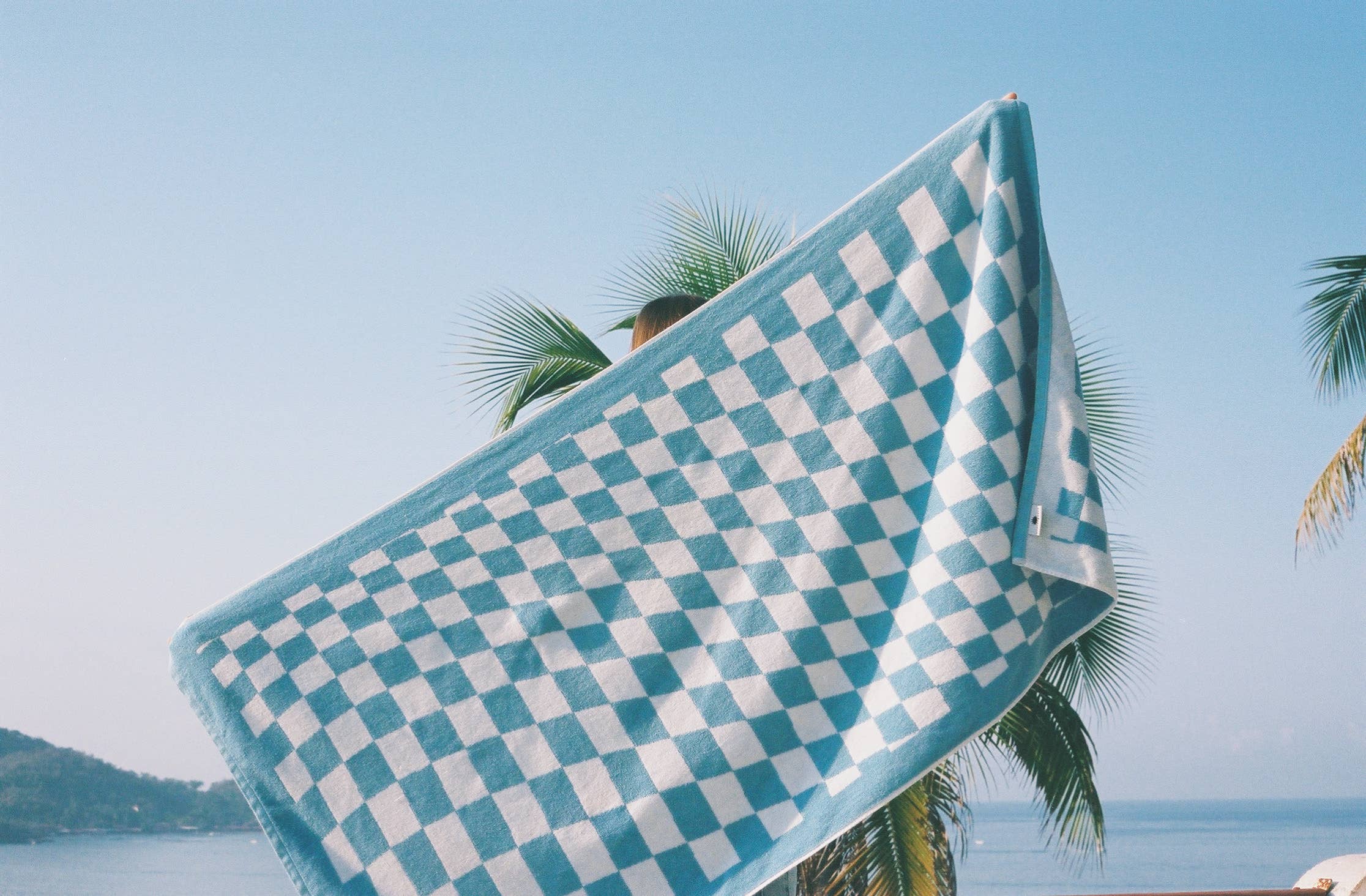 Overexposed: Aquatic Blue Organic Towel