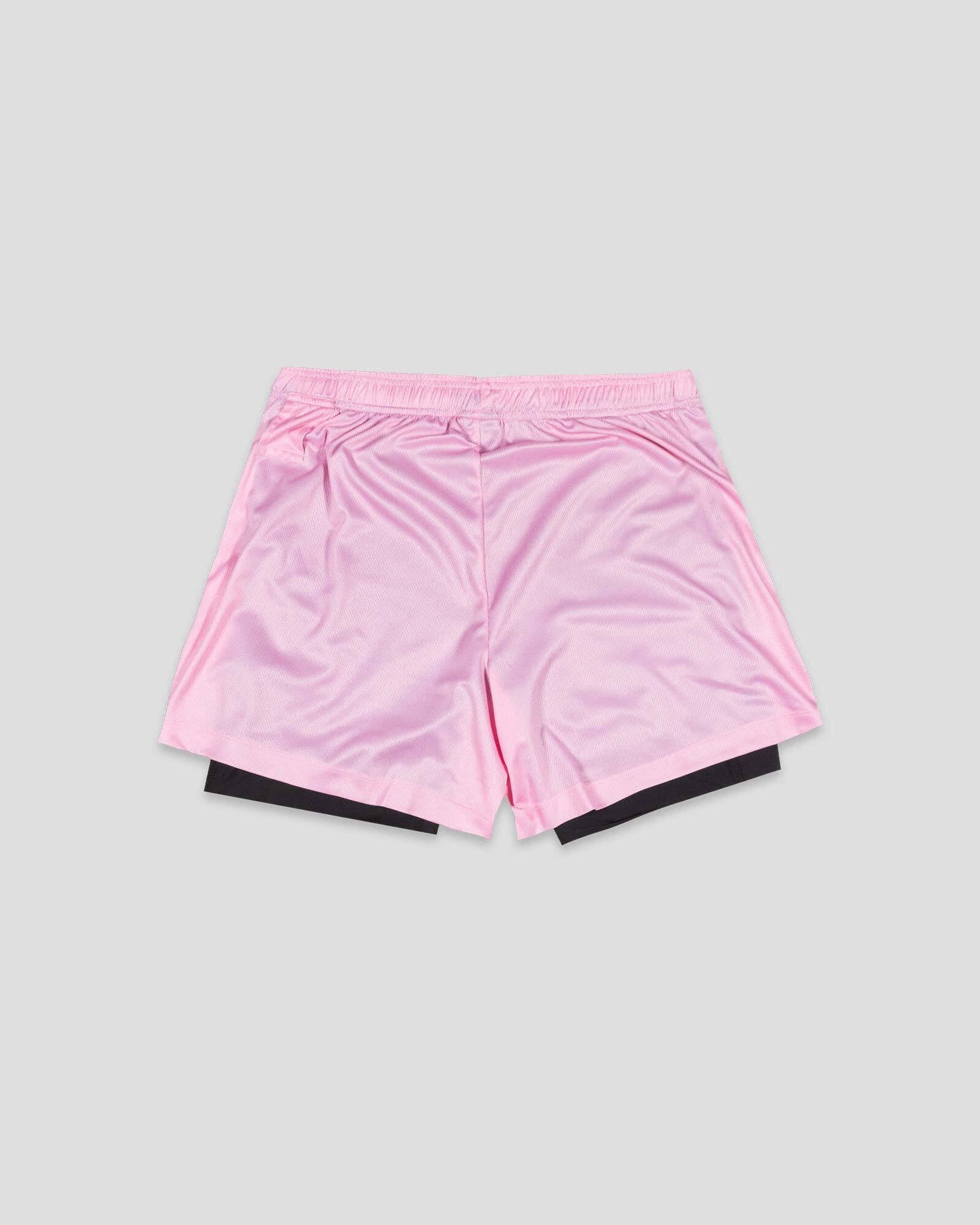 Baseballism: Diamond Air Liner Mesh Training Shorts (Pink) - Youth